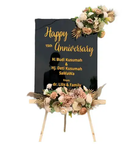 Papan Bunga Akrilik Kelapa Dua